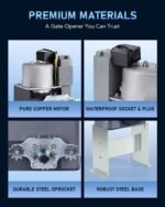 CO-Z Sliding Gate Opener Hardware Security System Kit