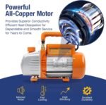 BACOENG 3.6CFM Vacuum Pump and Gauge Set - Home Mini Split Vacuum Pump Kit