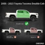 OEDRO Drop Down Running Boards Compatible Textured Steel Nerf Bars