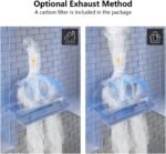 IKTCH Insert Range Hood with 2 Pcs Adjustable Lights and 3 Pcs Baffle Filters