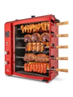 Brazilian Flame Churrasco? Gas Rotisserie Oven Grill Roaster with Auto Rotating Skewers for Rotisserie Chicken,Brazilian Style BBQ and Churrasco,Shawarma Machine,Propane Grill - 2024 Series