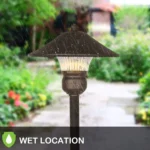 6 Pack Low Voltage LED Landscape Pathway Light,3W 150LM 12V Wired for Outdoor Yard Lawn,Die-cast Aluminum Construction,30-Watt Equivalent 15-Year Lifespan