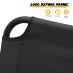 MoNiBloom Folding Double Camping Chair with Armrest,2-Person Beach Chairs for Outdoor Camping Lawn Travel Patio Picnic,Black