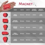MagnetRX Assorted Round & Rectangular 2500-5200 Gauss Magnets (22 Mixed Units)