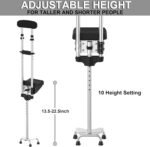 Support Way Under Arm Aluminum Pain Free Knee Crutch with Widened Base