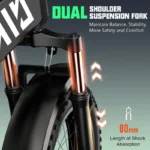 TST Electric Bike,4.0 Fat Tire Foldable Ebike,48V 13Ah Battery,750W Electric Commuter Bicycle with LCD,20" One-Step Folding Electric City Bike for Men Women,Black