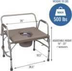DMI Portable Toilet with Handles,Holds up to 500 Pounds