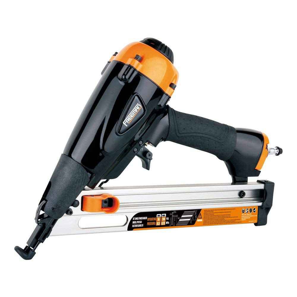 Freeman PFN1564 15 Gauge 34 Degree Angle Finish Nailer Ergonomic Lightweight Nail Gun with NoMar Tip Quick Jam Release for Moulding Baseboards Doors Cabinetry Furniture Freeman PFN1564 15 Gauge 34 Degree Angle Finish Nailer Ergonomic Lightweight Nail Gun with NoMar Tip Quick Jam Release for Moulding Baseboards Doors Cabinetry Furniture