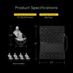 VIVOHOME Heavy Duty Vehicle Mover Dolly of 4 Piece,Black