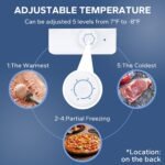 BANGSON Upright Freezer with Removable Shelf (Black)