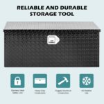 KING CHAO FOO 36" Aluminum Truck Bed Tool Box,Diamond Plate ToolBox