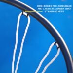 All-In-One Pool Basketball Hoop ?C Includes Composite Basketball,Air Pump,& Tools ?C Matte Black Heavy Duty Set ?C Adjustable Poolside Basketball Goal ?C Made for Kids,Teens,& Adults