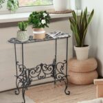 Sungmor Heavy Duty Cast Iron Potted Plant Stand Garden Tablere