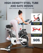 pooboo Exercise Bike Magnetic Resistance Indoor Cycling Bike for Home Cardio Workout Cycle Bike Training 350lbs