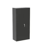 Greenvelly 72 Black Storage Cabinet with Doors