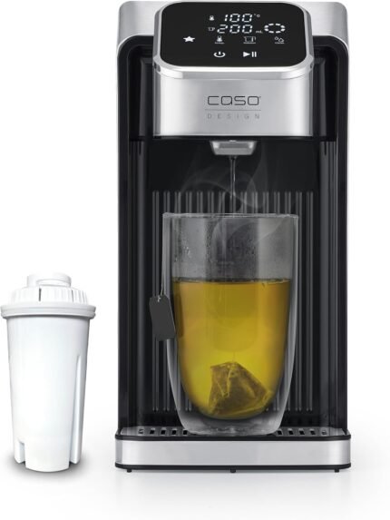 CASO HW 770 Hot Water Dispenser | Hot Water in seconds | Saves up to 50% Energy Compared to Kettles | Memory Function | 8 Quantity Dispenses | Suitable for Baby Food | Integrated Descaling Reminder