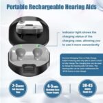 Kullre Hearing Amplifiers for Seniors with Mirror,Rechargeable Hearing Aids with Volume Adjustable