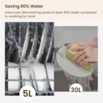 HAVA Countertop Dishwasher,6 Programs Portable Dishwashers with 5L Built-in Water Tank