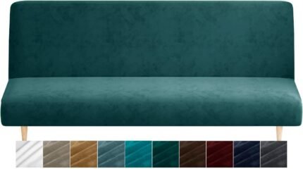 XINEAGE High Stretch Sofa Covers 4 Seater Latest Jacquard Extra Large Couch Covers for Dogs Pet 1 Piece Sofa Slipcovers Living Room Non Slip Couch Furniture Protector Washable (4 Seater,Khaki)