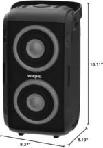 W-KING 80W Party Portable Speaker Bluetooth Wireless Boom Box with 2 Bass Tube