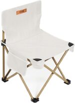 Camping Folding Table and Chairs Set,Aluminum Egg Roll Table with Easy Carrying Bag for Indoor,Outdoor,Camping,Picnic,Backyard,Set 5 Piece and Camping Table for 4 Person,White.