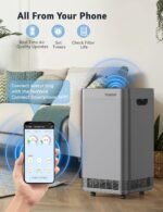 Nuwave Whole House Smart Air Purifiers,with 5 Stage Tower Structure Air Filte