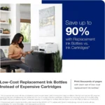 ET-4800 Wireless All-in-One Cartridge-Free Supertank Printer with Scanner,Copier,Fax,ADF and Ethernet ?C Ideal-for Your Home Office,White