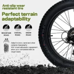 750W Electric Bike 26?ɡ? Fat Tire Adult Electric Bicycles 48V 13AH Removable Lithium Battery Ebike with Suspension Fork Aluminium Frame Beach Snow Mountain E-Bike for Adults