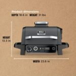 OG701 7-in-1 Outdoor Electric Grill & Smoker - Grill,BBQ,Air Fry,Bake,Roast,Dehydrate & Broil - Uses Woodfire Pellets - Portable & Weather Resistant