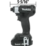Makita 18 Volt Compact Brushless Cordless Impact Driver Kit Factory Serviced