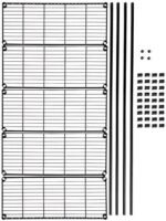 3-Shelf Adjustable,Heavy Duty Storage Shelving Unit (250 lbs loading capacity per shelf),Steel Organizer Wire Rack