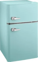 3.1 Cu. ft. Retro Mini Fridge with Top Freezer ÿ Cool Mint