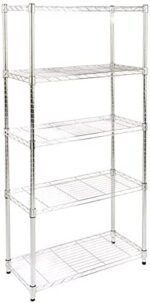 3-Shelf Adjustable,Heavy Duty Storage Shelving Unit (250 lbs loading capacity per shelf),Steel Organizer Wire Rack