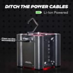 AutoLine Pro Ventus Automotive Smoke Machine with Built-in Li-Ion Battery,Air Compresso