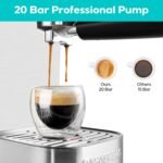 CASABREWS Espresso Machine 20 Bar,Professional Espresso Maker Cappuccino Machine