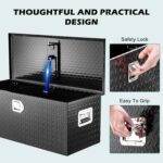 KING CHAO FOO 36" Aluminum Truck Bed Tool Box,Diamond Plate ToolBox