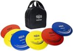 SGSPORT Golf Basket with 6pcs Disc Golf Discs with Carry Bag