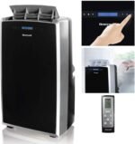 MM14CCS Portable Air Conditioner with Fan Dehumidifier with Thermal Overload Protection,14000 BTU White,BlackSilver