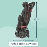 Kolcraft Side-by-Side Lightweight Double Baby Stroller with Reclining Seats