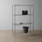 3-Shelf Adjustable,Heavy Duty Storage Shelving Unit (250 lbs loading capacity per shelf),Steel Organizer Wire Rack