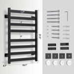 Colliford Towel Warmer,8 Bars Towel Heater Rack for Bathroom