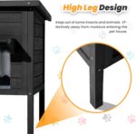 Ciokea Outdoor Cat House Weatherproof with Insulated All-Round Foam for Winter Outside