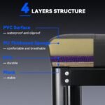 FreekyFit Padded Mechanics Stool with Tool Tray Storage