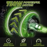 750W Electric Bike 26?ɡ? Fat Tire Adult Electric Bicycles 48V 13AH Removable Lithium Battery Ebike with Suspension Fork Aluminium Frame Beach Snow Mountain E-Bike for Adults