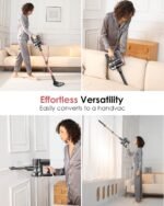Vexilar Cordless Vacuum Cleaner for Home - 25Kpa Stick Vacuum with Self Standing Design
