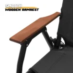 MoNiBloom Folding Double Camping Chair with Armrest,2-Person Beach Chairs for Outdoor Camping Lawn Travel Patio Picnic,Black