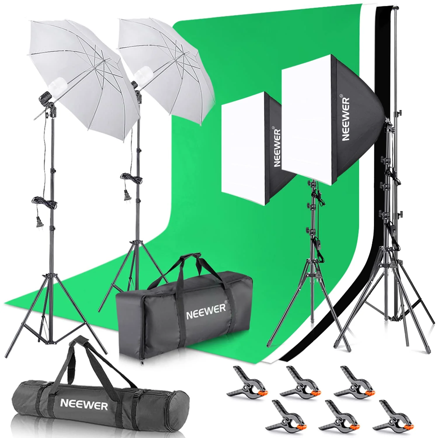 NEEWER Photography Lighting kit with Backdrops NEEWER Photography Lighting kit with Backdrops